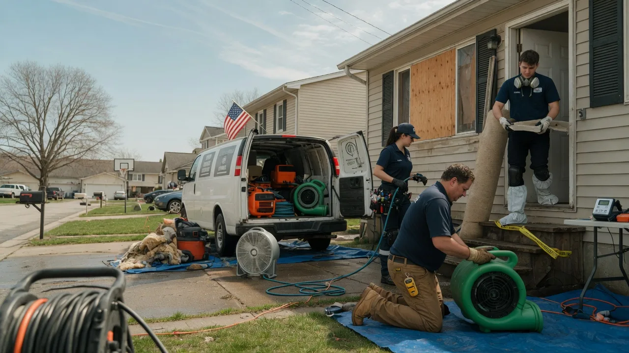 Water Damage Restoration in Lowpoint, IL near me